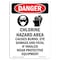 Signmission Safety Sign, OSHA Danger, 24" Height, Rigid Plastic, Chlorine Hazard Area, Portrait OS-DS-P-1824-V-2557 - alternate 1